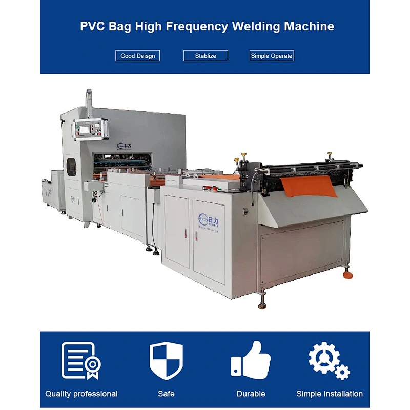 Full Auto PVC Plastic Bag Continuous Welding Machine for Making PVC Sleeve Bags, Stationary Bags, Medical Bags